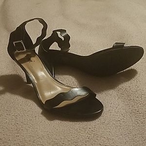 Fioni Strappy Black Heels